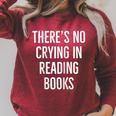 There's No Crying In Reading Books Raglan Baseball Tee Raglan Sleeve Sweatshirt Heather Dust