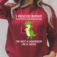 I Rescue Book Trapped In The Bookstore I'm Not A Hoarder Raglan Sleeve Sweatshirt Heather Dust