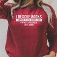 I Rescue Books Trapped In The Bookstore Bookworm Bookish Raglan Sleeve Sweatshirt Heather Dust