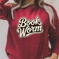 Retro Book Worm Reading For Book Lovers Raglan Sleeve Sweatshirt Heather Dust Retro Book Worm Reading For Book Lovers Raglan Sleeve Sweatshirt Heather Dust