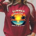 Retro Summer Book Reading Club Raglan Sleeve Sweatshirt Heather Dust Retro Summer Book Reading Club Raglan Sleeve Sweatshirt Heather Dust