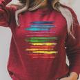 RtY Book Colorful Art Painting Graphic Motif Book Small Raglan Sleeve Sweatshirt Heather Dust