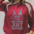 Run Like Mr Collins Just Proposed Books And Running Raglan Sleeve Sweatshirt Heather Dust