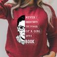 Ruth Bader Ginsburg Shirt Girl With A Book Political Resist Raglan Sleeve Sweatshirt Heather Dust Ruth Bader Ginsburg Shirt Girl With A Book Political Resist Raglan Sleeve Sweatshirt Heather Dust