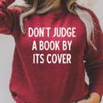Sarcastic Don't Judge A Book By It's Cover Joke Raglan Sleeve Sweatshirt Heather Dust Sarcastic Don't Judge A Book By It's Cover Joke Raglan Sleeve Sweatshirt Heather Dust