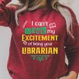 School Librarian Assistant Mask Book Reading Library Raglan Sleeve Sweatshirt Heather Dust