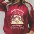 School’s Out Forever 2026 Retirement Teacher Floral Book Raglan Sleeve Sweatshirt Heather Dust School’s Out Forever 2026 Retirement Teacher Floral Book Raglan Sleeve Sweatshirt Heather Dust