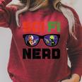 Sci Fi Nerd Science Fiction Book Movie Fan Raglan Sleeve Sweatshirt Heather Dust