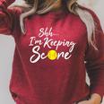 Scorekeeper Softball Team Score Book Keeper Shirt Premium Tri-Blend Raglan Sleeve Sweatshirt Heather Dust
