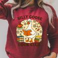 Silly Goose Book Club Cozy Reading Humor Raglan Sleeve Sweatshirt Heather Dust Silly Goose Book Club Cozy Reading Humor Raglan Sleeve Sweatshirt Heather Dust