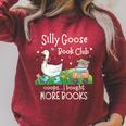 Silly Goose Book Club Raglan Sleeve Sweatshirt Heather Dust