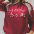 Simple Woman Coffee Dogs Books Book Read Reading Dog Raglan Sleeve Sweatshirt Heather Dust Simple Woman Coffee Dogs Books Book Read Reading Dog Raglan Sleeve Sweatshirt Heather Dust