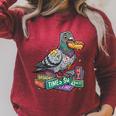 Smart Pigeon Sitting On Book Stack Raglan Sleeve Sweatshirt Heather Dust Smart Pigeon Sitting On Book Stack Raglan Sleeve Sweatshirt Heather Dust