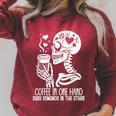 Smut Books Coffee In One Hand Dark Romance Book In The Other Raglan Sleeve Sweatshirt Heather Dust