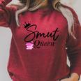 Smut Slutt Probably Reading Smutt Books Reader Smut Queen Raglan Sleeve Sweatshirt Heather Dust