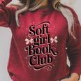 Soft Girl Book Club Coquette Bow Aesthetic Reader Raglan Sleeve Sweatshirt Heather Dust Soft Girl Book Club Coquette Bow Aesthetic Reader Raglan Sleeve Sweatshirt Heather Dust