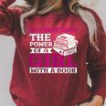 SOMMAS BOOKS Never Underestimate The Power Of a Girl With a Book Reading Raglan Sleeve Sweatshirt Heather Dust SOMMAS BOOKS Never Underestimate The Power Of a Girl With a Book Reading Raglan Sleeve Sweatshirt Heather Dust