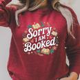 Sorry i Am Booked Reading Read Books Reader Nerd Raglan Sleeve Sweatshirt Heather Dust Sorry i Am Booked Reading Read Books Reader Nerd Raglan Sleeve Sweatshirt Heather Dust