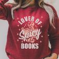 Spicy Bookish Merch Dark Romance Book Spicy Books No Trigger Raglan Sleeve Sweatshirt Heather Dust Spicy Bookish Merch Dark Romance Book Spicy Books No Trigger Raglan Sleeve Sweatshirt Heather Dust