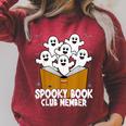 Spooky Book Club Member Halloween Bookish Ghost Lover Raglan Sleeve Sweatshirt Heather Dust Spooky Book Club Member Halloween Bookish Ghost Lover Raglan Sleeve Sweatshirt Heather Dust