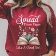 Spread Those Pages Like A Good Girl Bookworm Book Lover Raglan Sleeve Sweatshirt Heather Dust Spread Those Pages Like A Good Girl Bookworm Book Lover Raglan Sleeve Sweatshirt Heather Dust