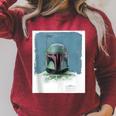 Star Wars The Book Of Boba Fett Armor Raglan Sleeve Sweatshirt Heather Dust