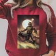 Star Wars The Book Of Boba Fett Combat Pose Portrait Raglan Sleeve Sweatshirt Heather Dust Star Wars The Book Of Boba Fett Combat Pose Portrait Raglan Sleeve Sweatshirt Heather Dust