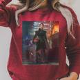 Star Wars The Book Of Boba Fett Fennec Shand Portrait Raglan Sleeve Sweatshirt Heather Dust