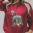 Star Wars The Book Of Boba Fett Helmet Schematic V-1 Raglan Sleeve Sweatshirt Heather Dust Star Wars The Book Of Boba Fett Helmet Schematic V-1 Raglan Sleeve Sweatshirt Heather Dust