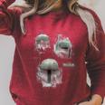 Star Wars The Book Of Boba Fett Helmet Schematic V-3 Raglan Sleeve Sweatshirt Heather Dust Star Wars The Book Of Boba Fett Helmet Schematic V-3 Raglan Sleeve Sweatshirt Heather Dust