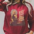 Star Wars The Book Of Boba Fett Lives Raglan Sleeve Sweatshirt Heather Dust