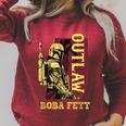Star Wars The Book Of Boba Fett Outlaw Color Pop Raglan Sleeve Sweatshirt Heather Dust Star Wars The Book Of Boba Fett Outlaw Color Pop Raglan Sleeve Sweatshirt Heather Dust