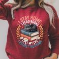I Stay Home I Read Books I Pet My Cat I Regret Nothing Raglan Sleeve Sweatshirt Heather Dust I Stay Home I Read Books I Pet My Cat I Regret Nothing Raglan Sleeve Sweatshirt Heather Dust