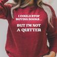 I Could Stop Buying Books But I’m Not a Quitter Raglan Sleeve Sweatshirt Heather Dust I Could Stop Buying Books But I’m Not a Quitter Raglan Sleeve Sweatshirt Heather Dust
