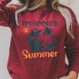 Summer Reading Books Lover I'm Booked For The Summer Raglan Sleeve Sweatshirt Heather Dust Summer Reading Books Lover I'm Booked For The Summer Raglan Sleeve Sweatshirt Heather Dust