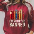 Support Banned Books Freedom I'm With The Banned Raglan Sleeve Sweatshirt Heather Dust Support Banned Books Freedom I'm With The Banned Raglan Sleeve Sweatshirt Heather Dust