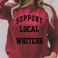 Support Local Author Read Independent Writers Indie Books Raglan Sleeve Sweatshirt Heather Dust Support Local Author Read Independent Writers Indie Books Raglan Sleeve Sweatshirt Heather Dust