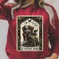 Tarot Card The Emotional Damage Skeleton Romantasy Book Raglan Sleeve Sweatshirt Heather Dust Tarot Card The Emotional Damage Skeleton Romantasy Book Raglan Sleeve Sweatshirt Heather Dust