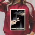 Tarot Cards Guide Book Esoteric Mysticism Clothing The Fool Tarot Card -Adults & Kids Small Short Sleeve Crew Neck Classic Fit Raglan Sleeve Sweatshirt Heather Dust