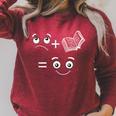 Teacher And Book Lover Reading Raglan Sleeve Sweatshirt Heather Dust