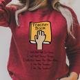 Teacher Book I Will Not Yell In Class Teacher Teaching Men Women Raglan Sleeve Sweatshirt Heather Dust