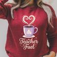 Teacher Fuel Coffee Cup Books Apples Educator Raglan Sleeve Sweatshirt Heather Dust Teacher Fuel Coffee Cup Books Apples Educator Raglan Sleeve Sweatshirt Heather Dust