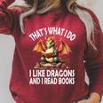 That`s What i Do i Like Dragons And i Read Books Dragon Raglan Sleeve Sweatshirt Heather Dust That`s What i Do i Like Dragons And i Read Books Dragon Raglan Sleeve Sweatshirt Heather Dust