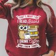 That's What I Do I Read Book I Drink Coffee & I Know Things Raglan Sleeve Sweatshirt Heather Dust