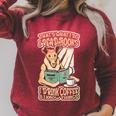 That's What I Do I Read Books I Drink Coffee & I Know Things Raglan Sleeve Sweatshirt Heather Dust