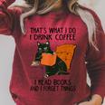 That's What I Do I Read Books I Drink Coffee I Know Things Raglan Sleeve Sweatshirt Heather Dust