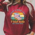 That´s What I Do I Read Books And I Know Things Raglan Sleeve Sweatshirt Heather Dust