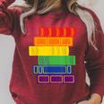 Threadless Grey Sky Chai Rainbow Book Pride Stack Graphic Raglan Sleeve Sweatshirt Heather Dust