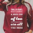 Thriller Books Raglan Sleeve Sweatshirt Heather Dust