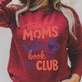 Tired Moms Book Club Mother’s Day Trendy Reading Lover Comfort Colors Crop Top Raglan Sleeve Sweatshirt Heather Dust